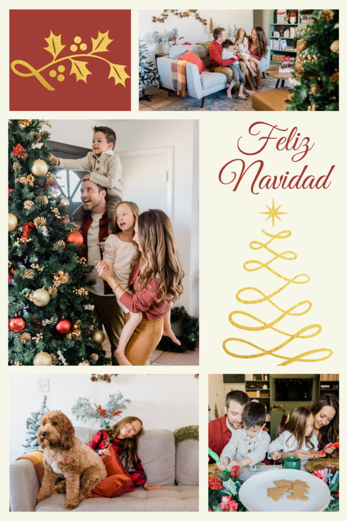 Collage de Fotos de Navidad en Familia Navideño Elegante Rojo y Dorado_20251125_195931_0000